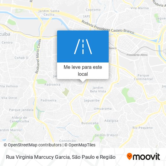 Rua Virginia Marcucy Garcia mapa