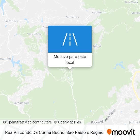 Rua Visconde Da Cunha Bueno mapa