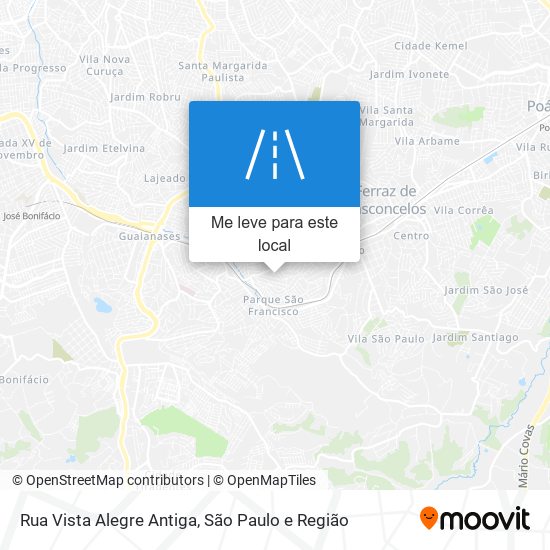 Rua Vista Alegre Antiga mapa