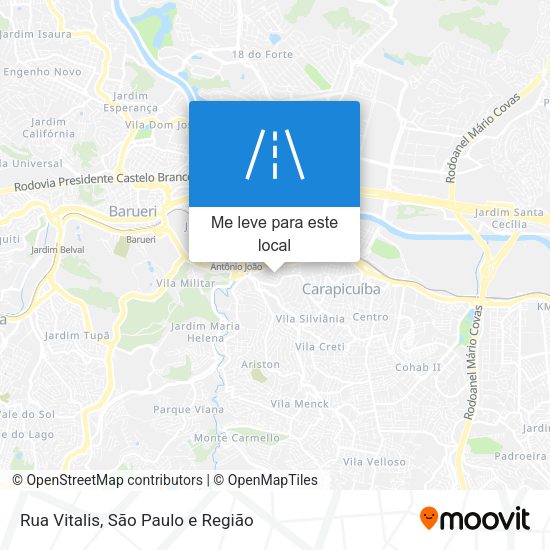 Rua Vitalis mapa
