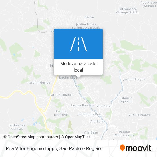 Rua Vitor Eugenio Lippo mapa