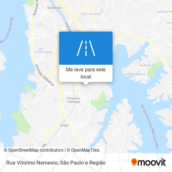 Rua Vitorino Nemesio mapa