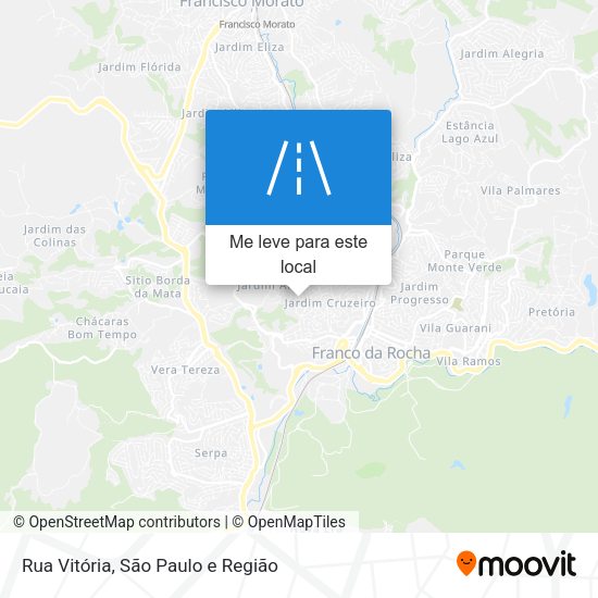 Rua Vitória mapa