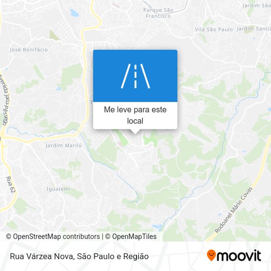 Rua Várzea Nova mapa