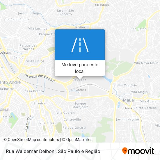 Rua Waldemar Delboni mapa