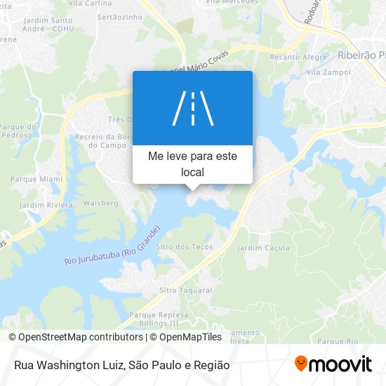 Rua Washington Luiz mapa