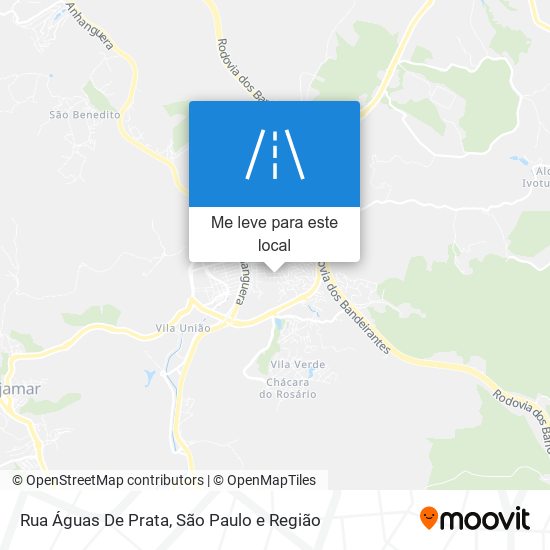 Rua Águas De Prata mapa