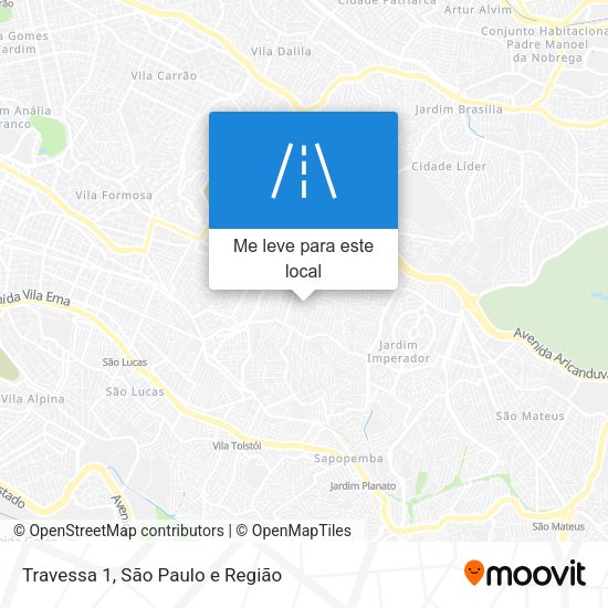 Travessa 1 mapa