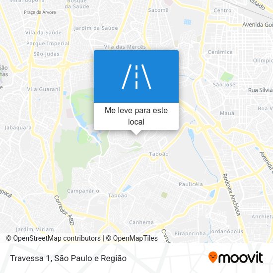 Travessa 1 mapa