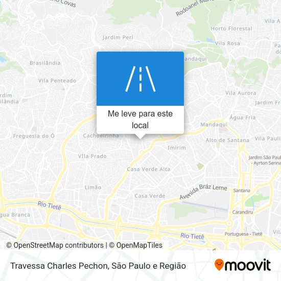 Travessa Charles Pechon mapa