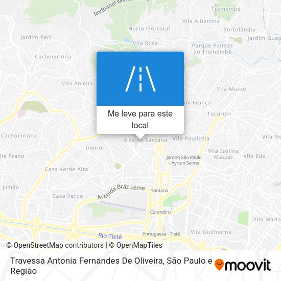 Travessa Antonia Fernandes De Oliveira mapa