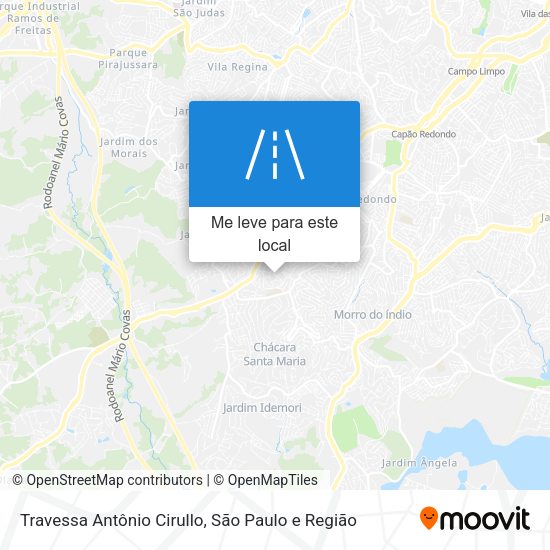 Travessa Antônio Cirullo mapa
