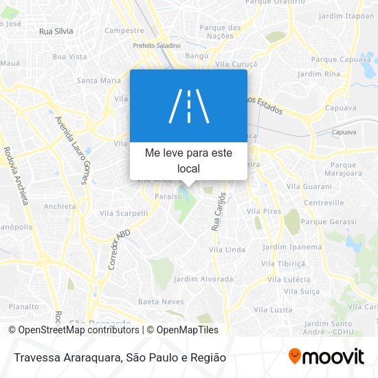 Travessa Araraquara mapa