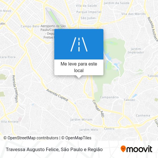 Travessa Augusto Felice mapa