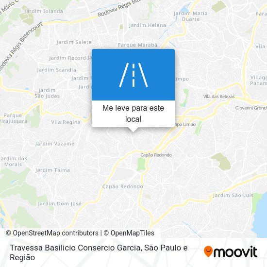 Travessa Basilicio Consercio Garcia mapa