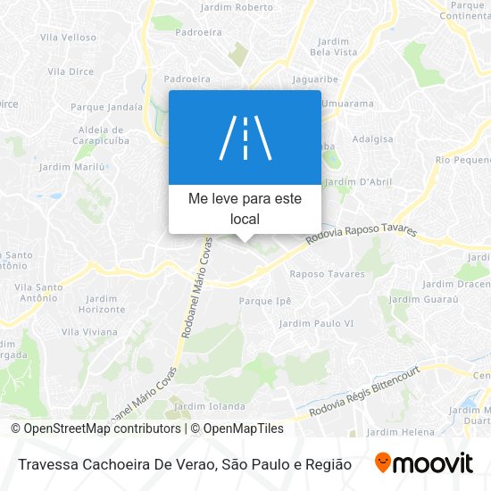 Travessa Cachoeira De Verao mapa