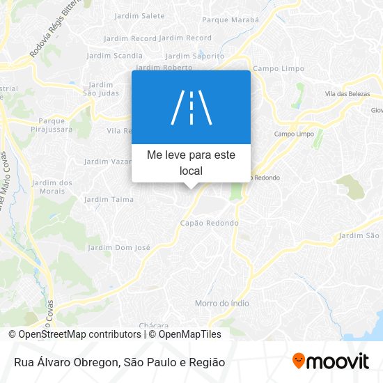Rua Álvaro Obregon mapa