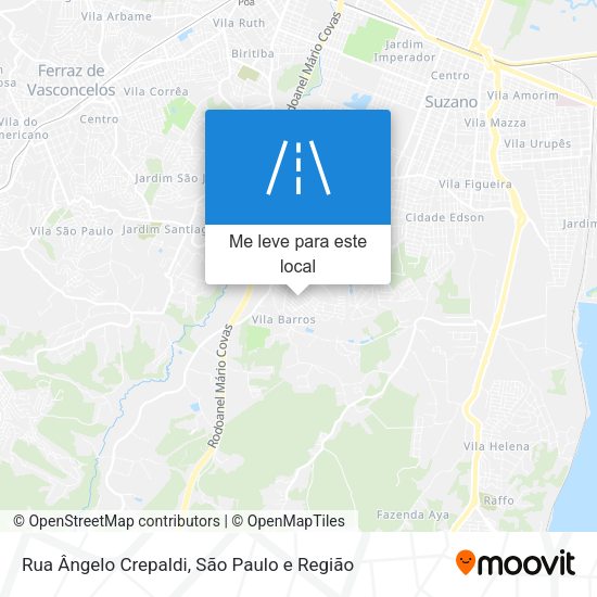Rua Ângelo Crepaldi mapa