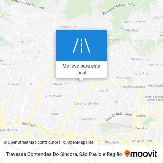 Travessa Contendas Do Sincora mapa