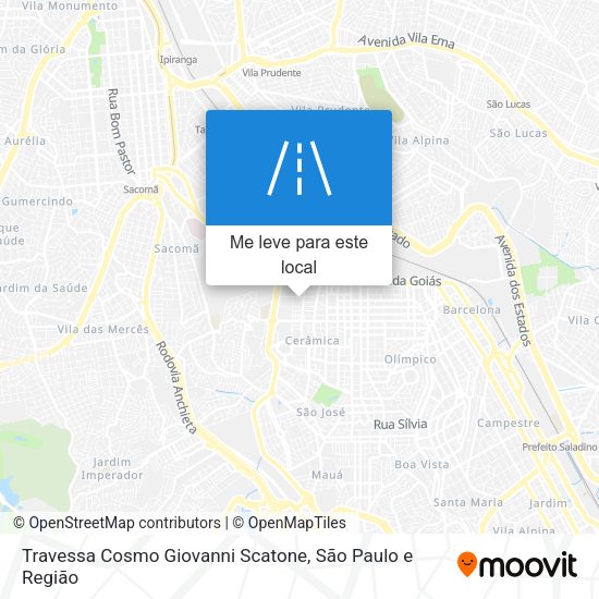 Travessa Cosmo Giovanni Scatone mapa