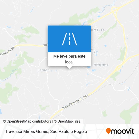 Travessa Minas Gerais mapa