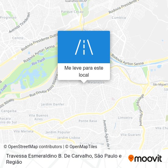 Travessa Esmeraldino B. De Carvalho mapa