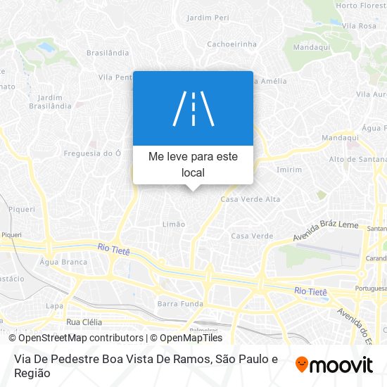 Via De Pedestre Boa Vista De Ramos mapa