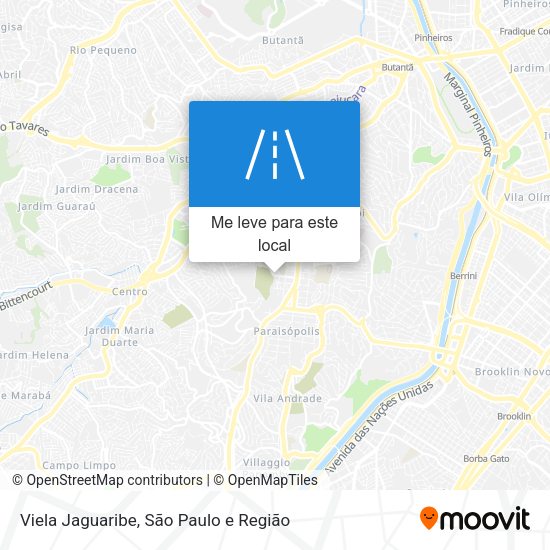 Viela Jaguaribe mapa