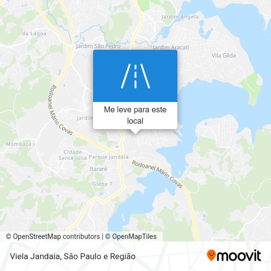 Viela Jandaia mapa