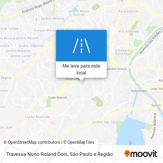 Travessa Nuno Roland Dois mapa
