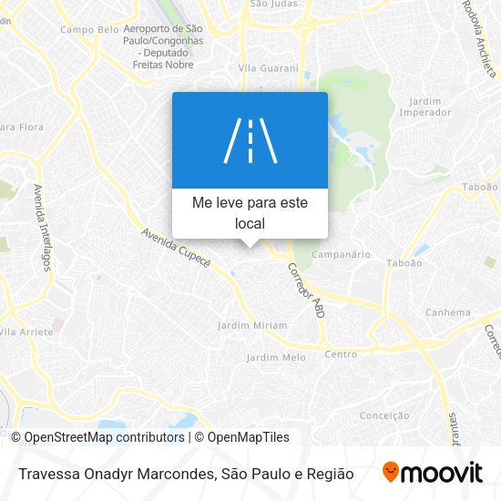Travessa Onadyr Marcondes mapa