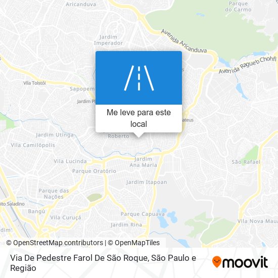 Via De Pedestre Farol De São Roque mapa