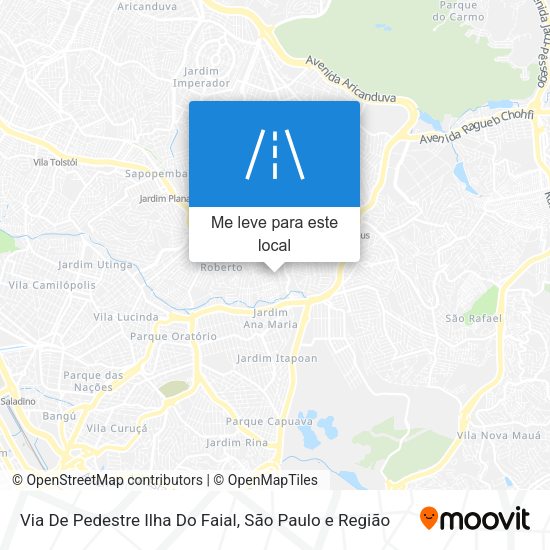 Via De Pedestre Ilha Do Faial mapa