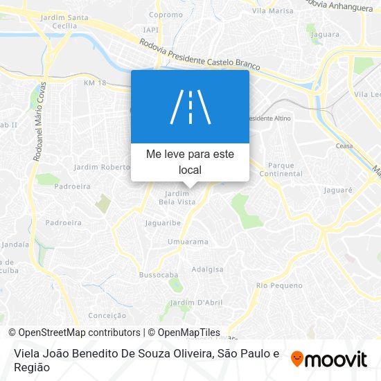 Viela João Benedito De Souza Oliveira mapa