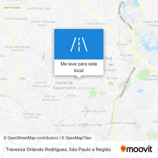 Travessa Orlando Rodrigues mapa
