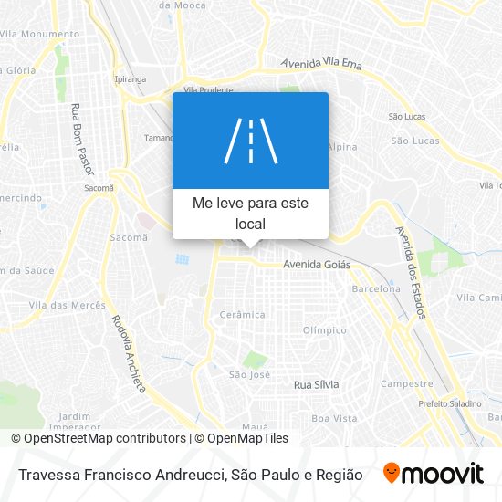 Travessa Francisco Andreucci mapa