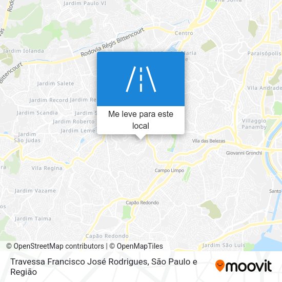 Travessa Francisco José Rodrigues mapa