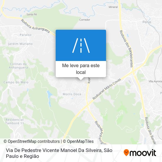 Via De Pedestre Vicente Manoel Da Silveira mapa