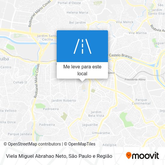 Viela Miguel Abrahao Neto mapa