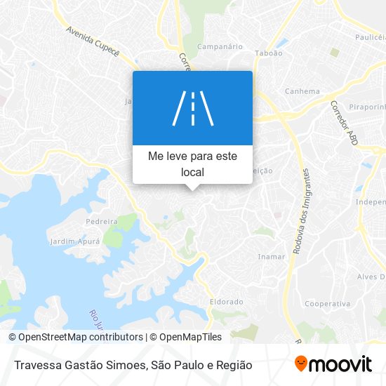 Travessa Gastão Simoes mapa