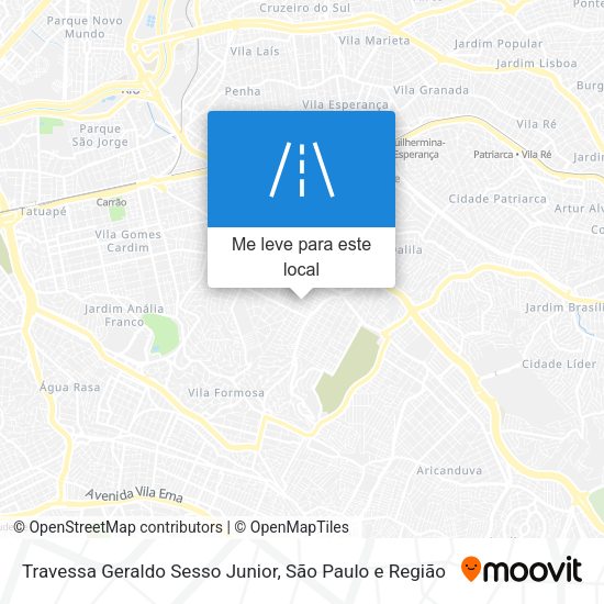 Travessa Geraldo Sesso Junior mapa