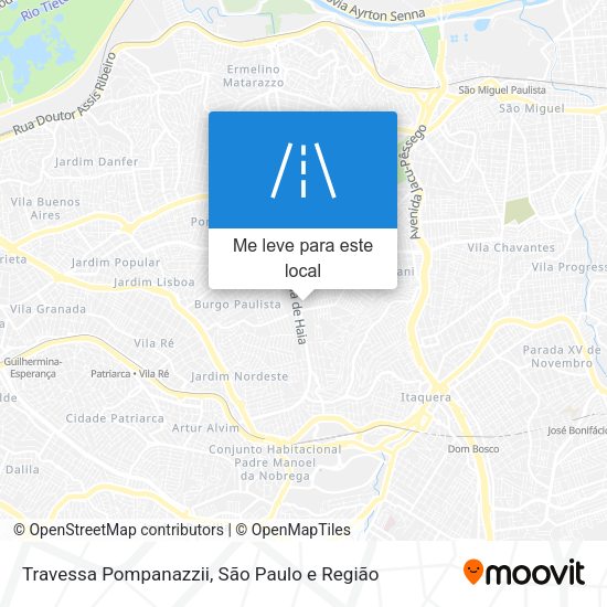 Travessa Pompanazzii mapa