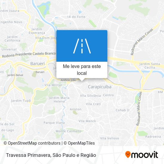 Travessa Primavera mapa