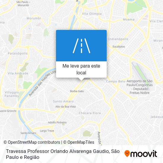 Travessa Professor Orlando Alvarenga Gaudio mapa