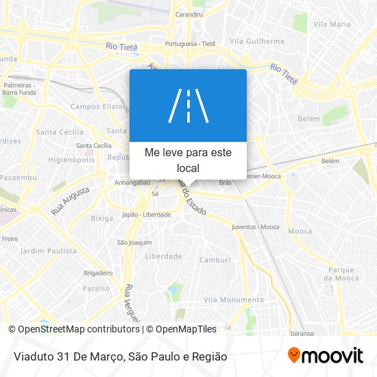 Viaduto 31 De Março mapa