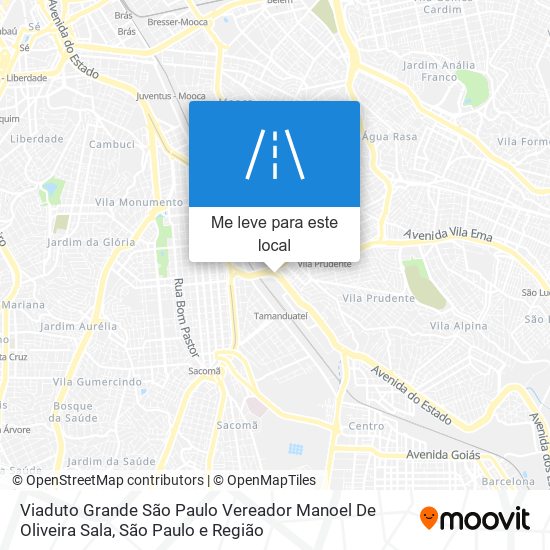 Viaduto Grande São Paulo Vereador Manoel De Oliveira Sala mapa