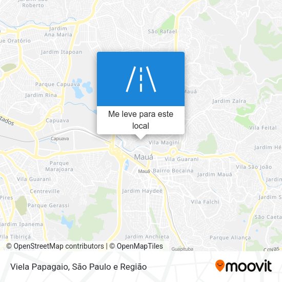 Viela Papagaio mapa