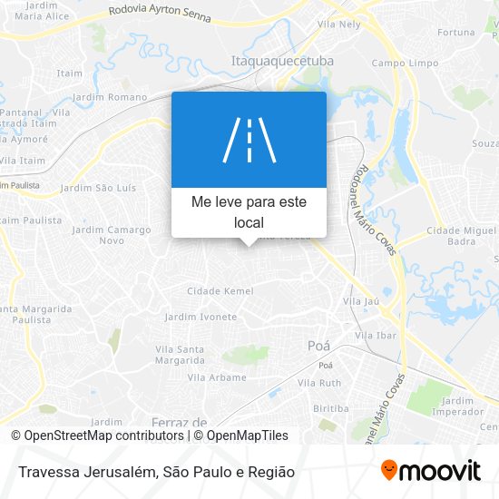 Travessa Jerusalém mapa