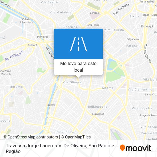 Travessa Jorge Lacerda V. De Oliveira mapa