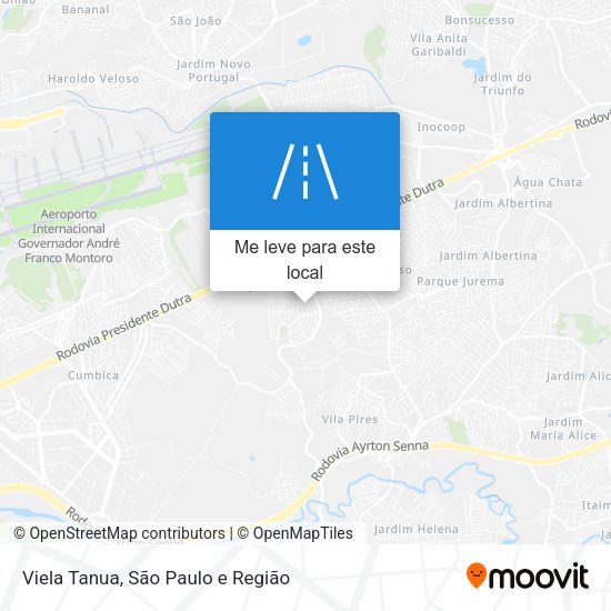 Viela Tanua mapa